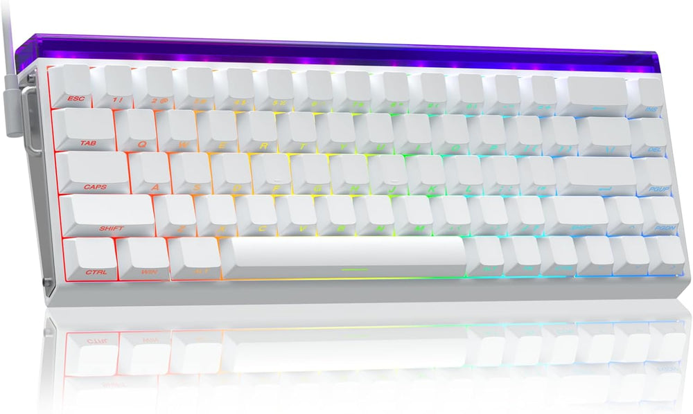 Hero 68 HE 60% Gaming Keyboard Wired, Hall Effect Magnetic Switch Keyboard with Adjustable Actuation, Fast Trigger Mode, 8K Hz Polling Rate, 0.125ms Latency,Side Printed PBT Keycaps, RGB Backlit