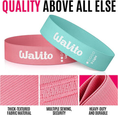 Fabric Resistance Bands for Working Out - Booty Bands for Legs -Glutes Training for Women and Men