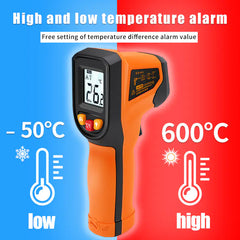 NJTY Digital Infrared Thermometer -50~600℃ Pyrometer Gun