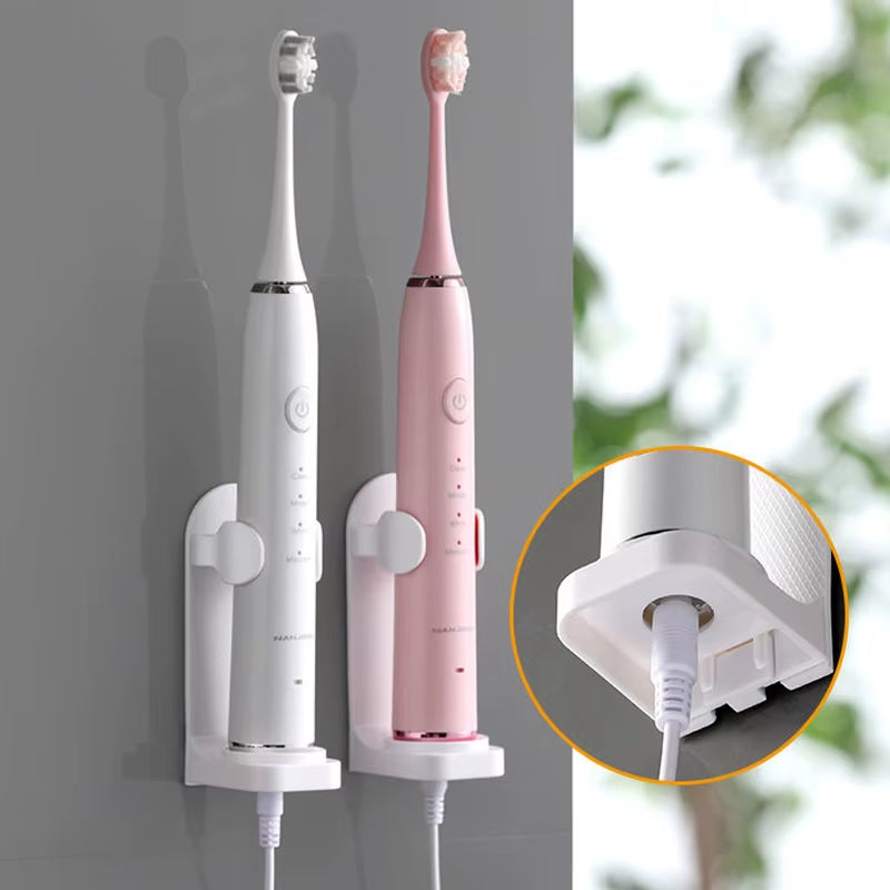 Revolutionary Adjustable Electric Toothbrush Holder - Non-Slip Silicone Wall Mount for 99% of Toothbrushes