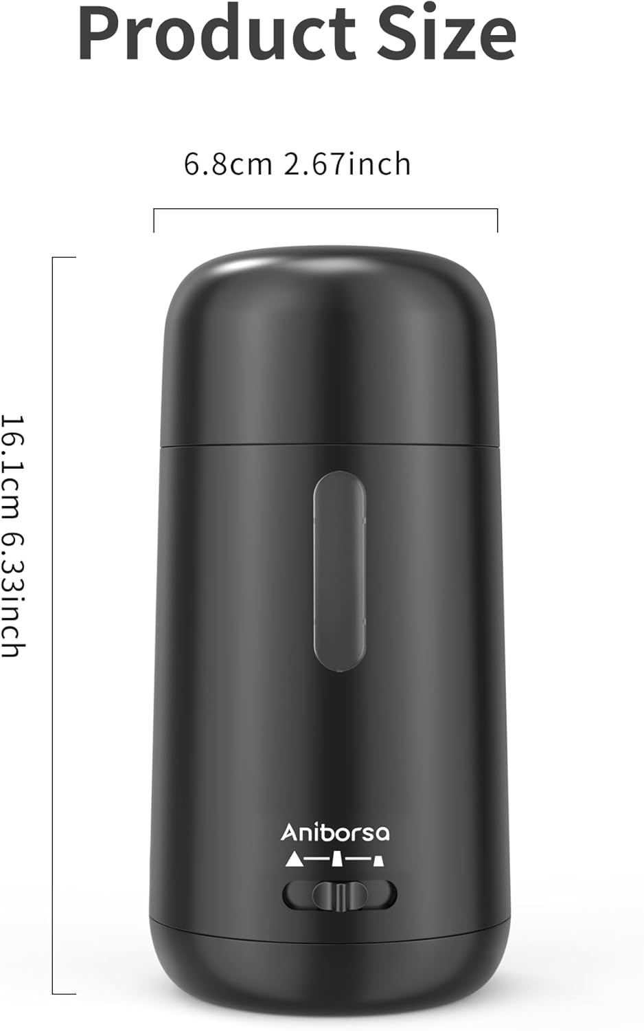 Automatic Electric Pencil Sharpener - Auto Feed, Auto Stop & Auto Eject for School, Office, Home, Black