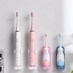 Revolutionary Adjustable Electric Toothbrush Holder - Non-Slip Silicone Wall Mount for 99% of Toothbrushes