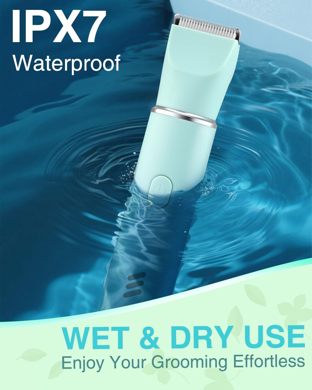 Bikini Trimmer for Women,2-In-1 Painless Electric Razors & Shaver Nose