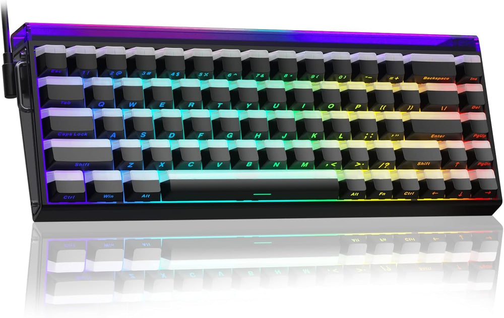 Hero 68 HE 60% Gaming Keyboard Wired, Hall Effect Magnetic Switch Keyboard with Adjustable Actuation, Fast Trigger Mode, 8K Hz Polling Rate, 0.125ms Latency,Side Printed PBT Keycaps, RGB Backlit