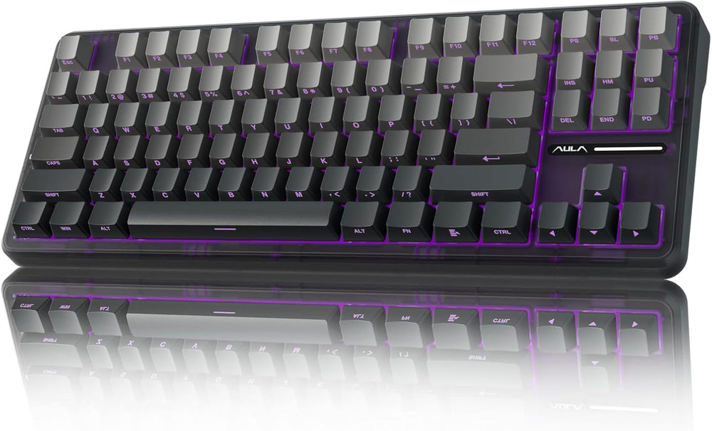F75 Pro Wireless Mechanical Keyboard,75% Hot Swappable Custom Keyboard with Knob,RGB Backlit