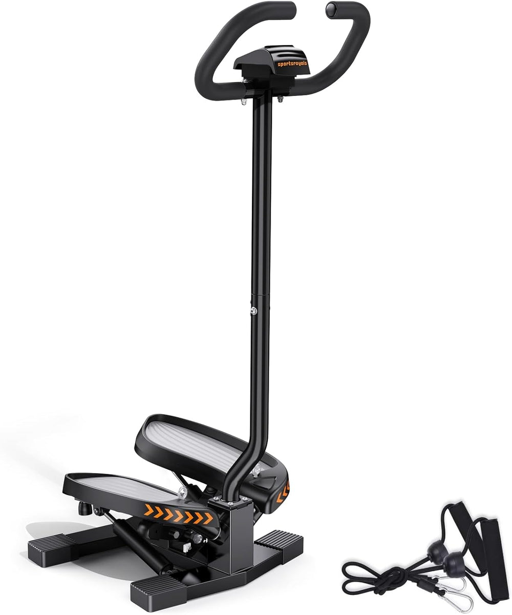 Stair Stepper,Twist/Mini Stepper for Exercise at Home,Step Machine with Resistance Bands for Full Body Workout