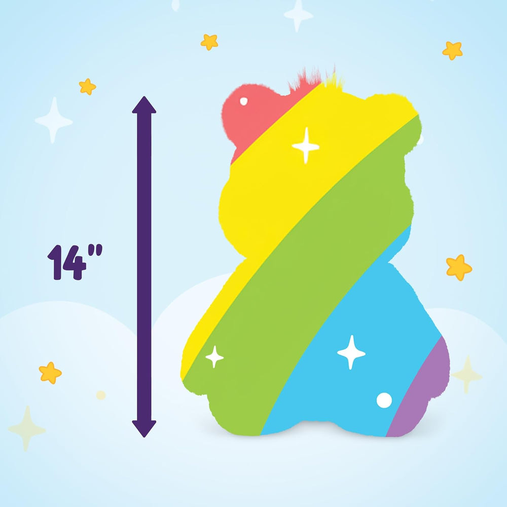 14' Tenderheart Bear Plushie - Medium Size - Orange Plush for Ages 4+