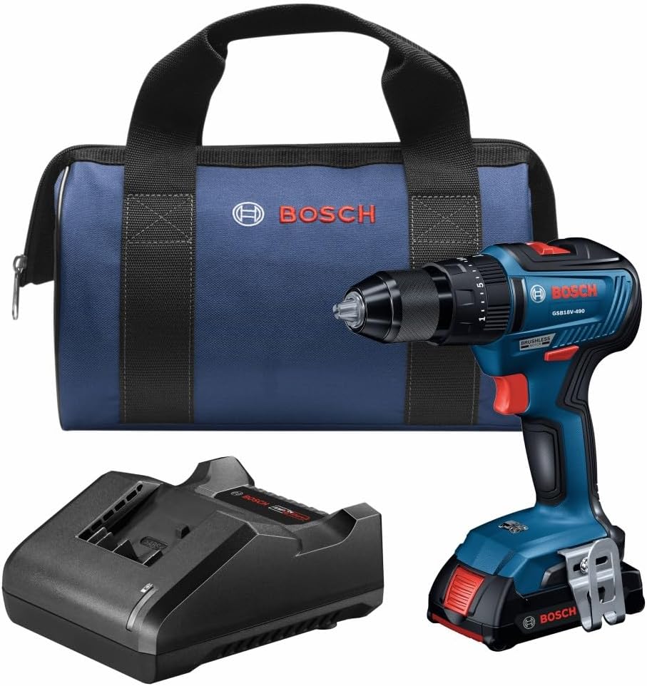 Bosh GSB18V-490N 18V EC Brushless 1/2 In. Hammer Drill/Driver (Bare Tool)