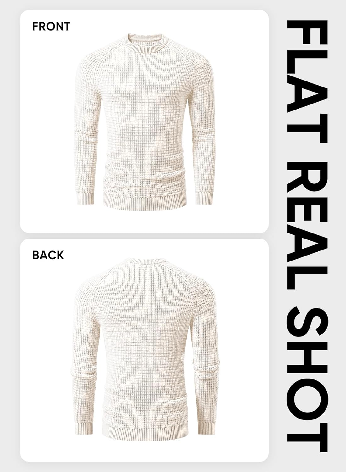 Mens Crewneck Sweater Waffle Textured Knitted Solid Pullover Casual Daily Wear Soft 2025 Fashion Pullovers