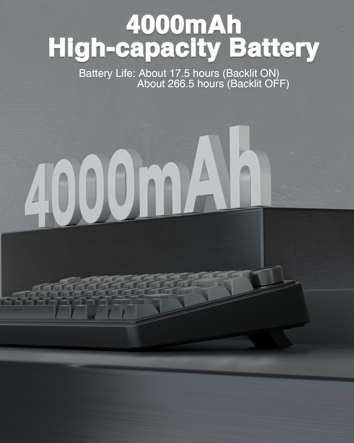 F75 Pro Wireless Mechanical Keyboard,75% Hot Swappable Custom Keyboard with Knob,RGB Backlit