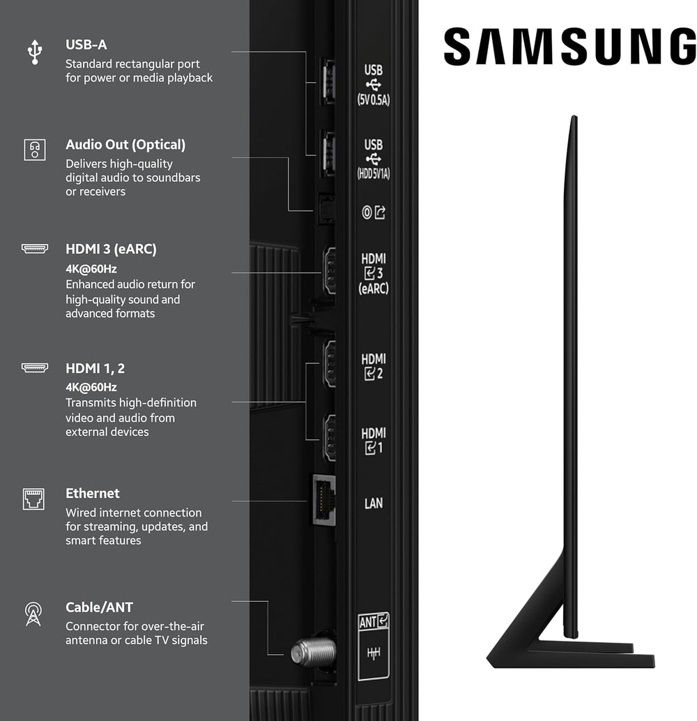 32-Inch Class QLED Q8F 4K UHD Smart TV (2025 Model) Q4 AI Processor, 100% 