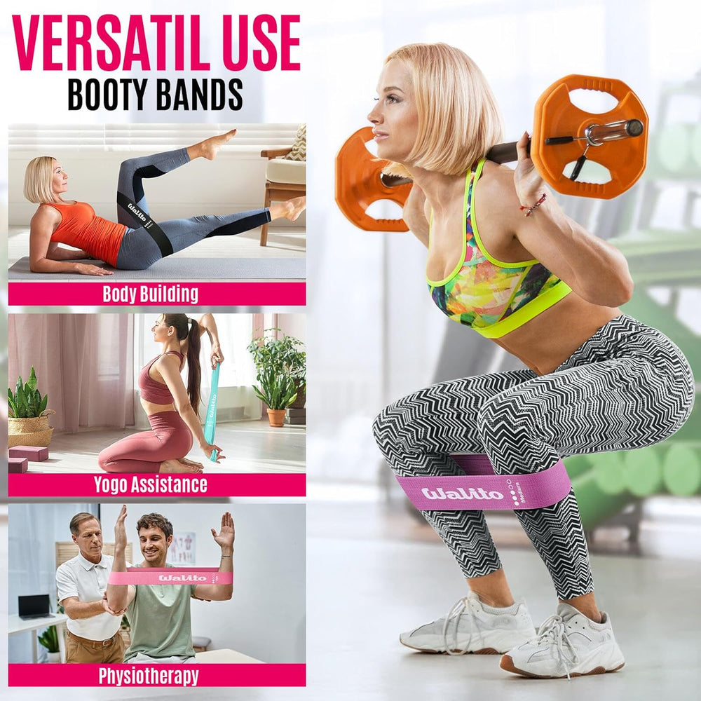 Fabric Resistance Bands for Working Out - Booty Bands for Legs -Glutes Training for Women and Men