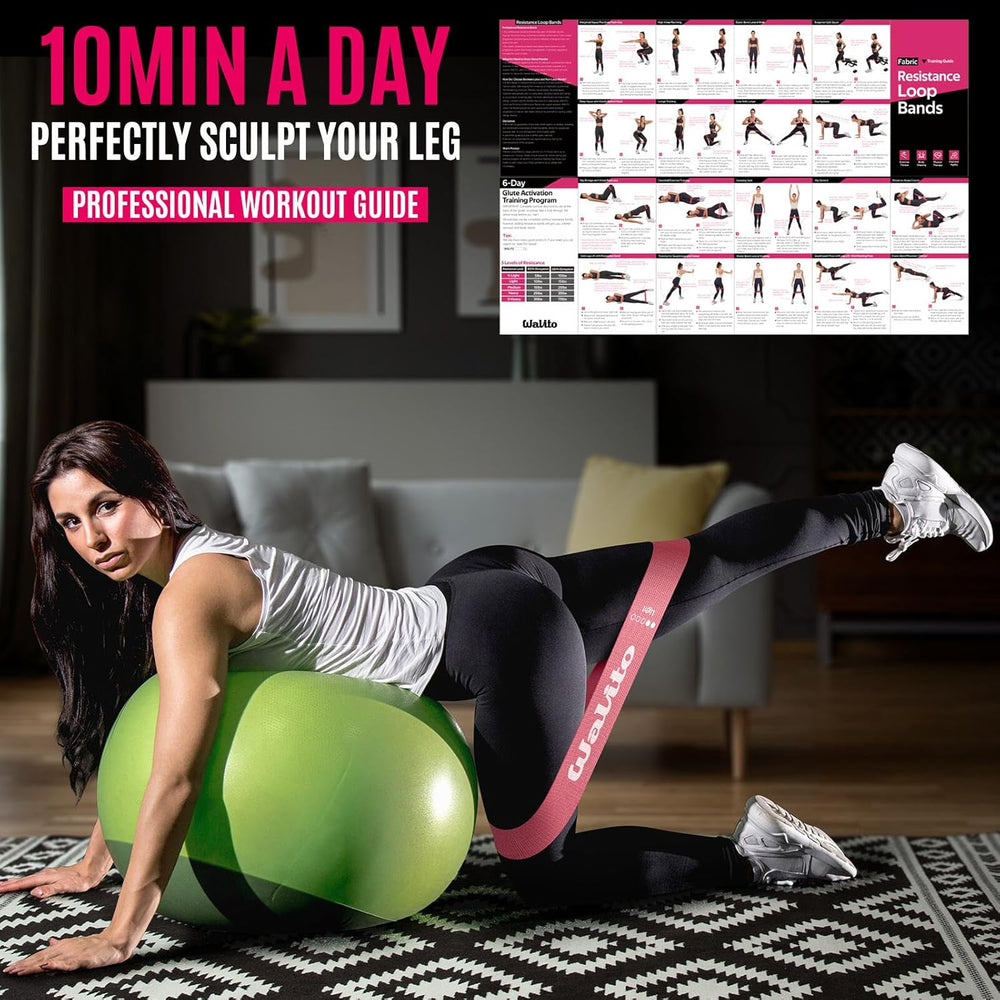 Fabric Resistance Bands for Working Out - Booty Bands for Legs -Glutes Training for Women and Men