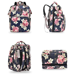 Multi-Function Foldable Baby Bed Diaper Bag, Waterproof