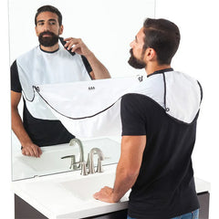 Male Shaving Apron Beard Catcher Cape Care Bib Face Shaved Hair 